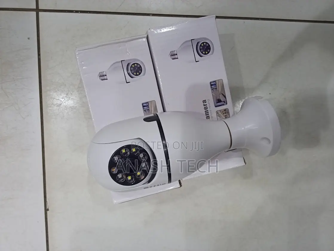 360° Rotating Wifi Bulb Camera 1080p Hd Smart Home Security Device