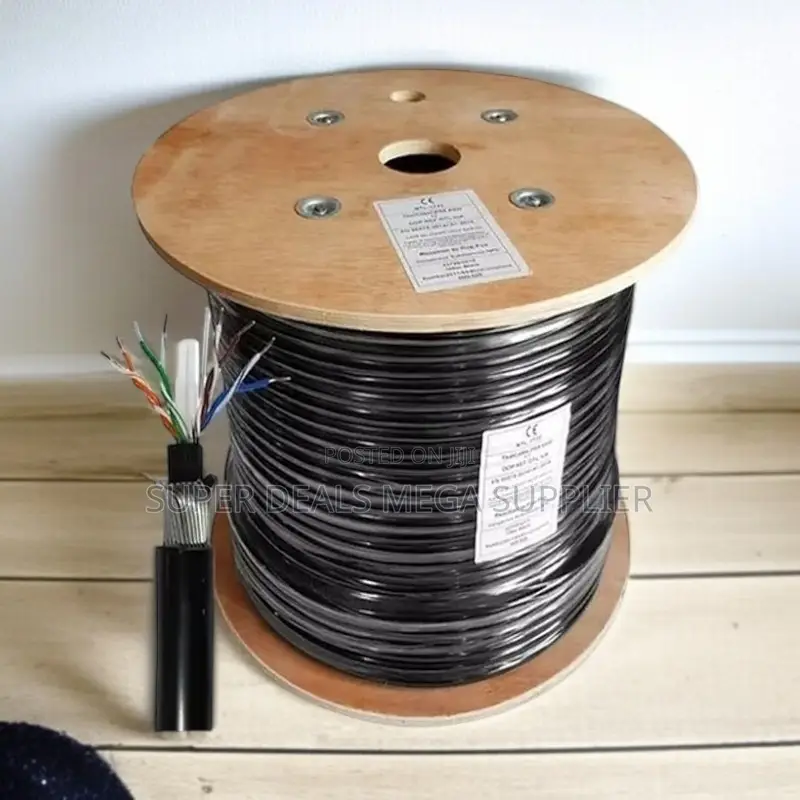 Weatherproof Design Premium 305m Outdoor Cat 6 Cable Double Shielded