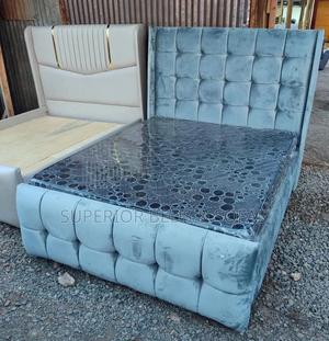 Tufted Panel Bed Size 5 by 6. - thumbnail 2