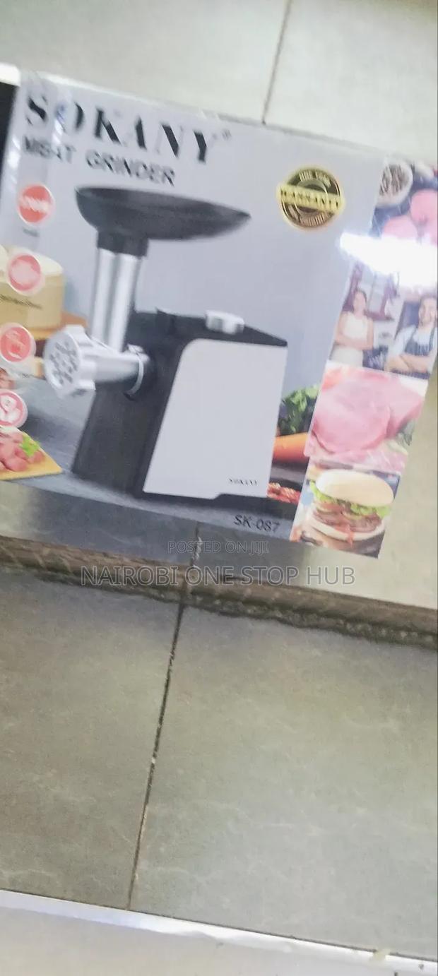 Sokany Sk‐087 Meat Grinder With Sausage Kebab Attachments