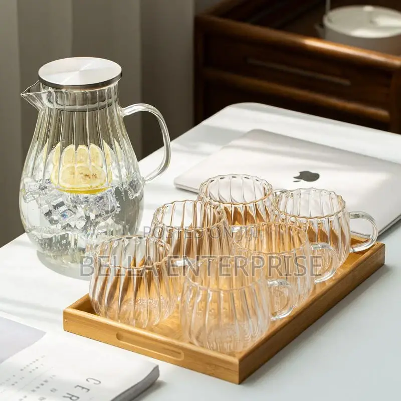 Stripped / Pumpkin Transparent Teapot