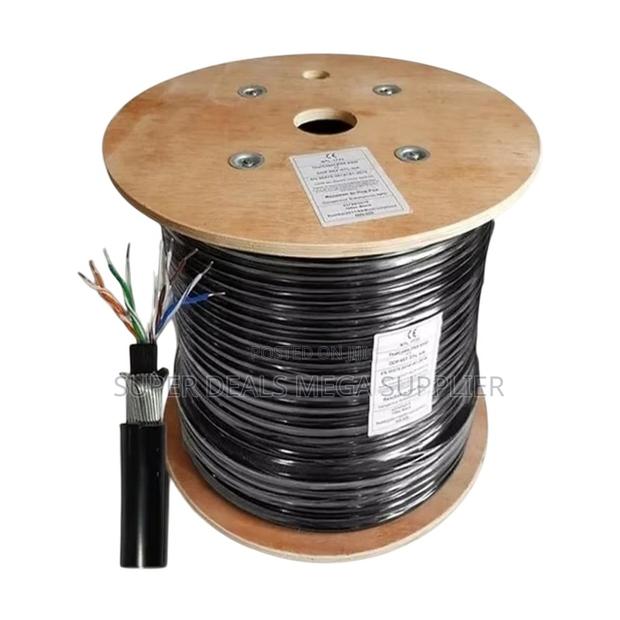 Easy Installation 305m Outdoor Cat 6 Ethernet Cable Double Shielded