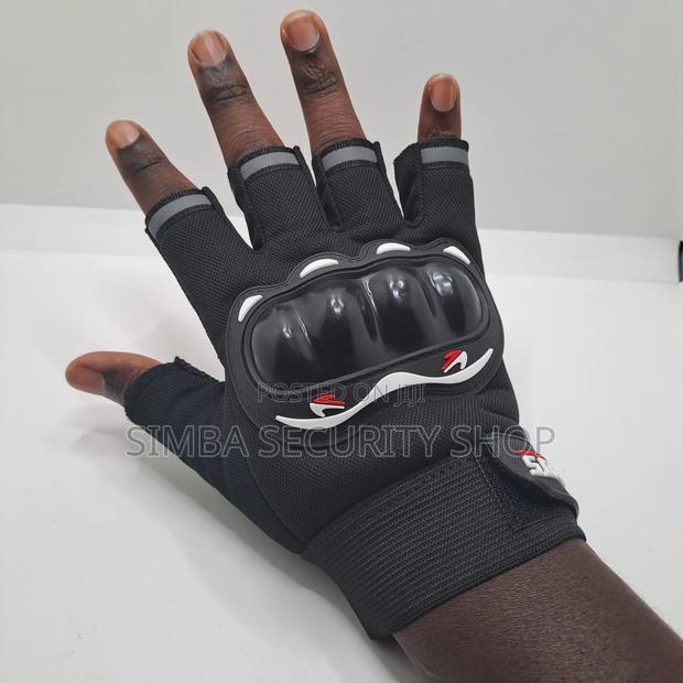 Nonslip Tactical Half Gloves With Reflective Strips Cycling Riding - main view