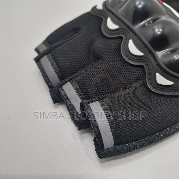 Nonslip Tactical Half Gloves With Reflective Strips Cycling Riding - thumbnail 6