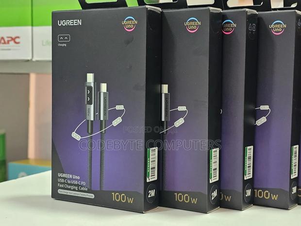Ugreen Uno Robot Usb-c To Usb-c 100w Fast Charging 5a Cable – L509