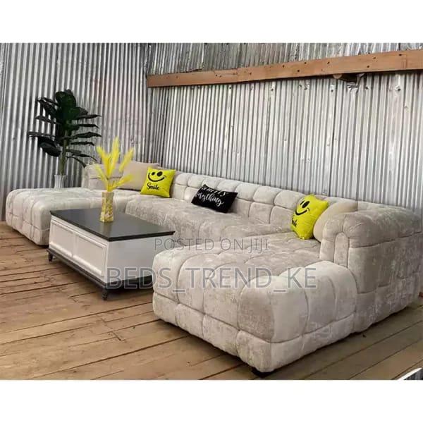 Iconic 6 Seater Soft Bubble L Sofa - main view