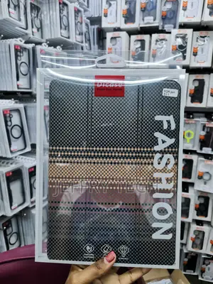 Konxisa Samsung Galaxy Tab S11 Carbon Fiber Texture Flip Case