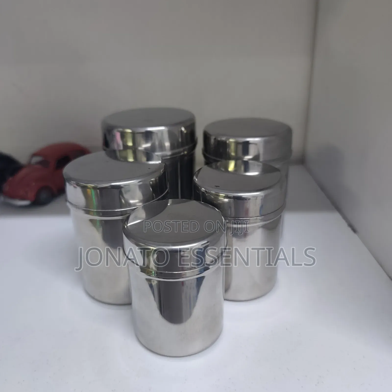 5pc Stainless Steel Canisters and Jars