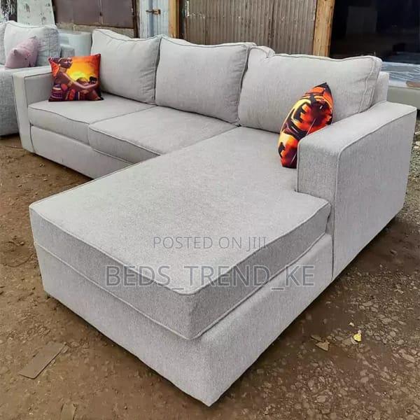 Upgraded New 6 Seater L Sofa (Creamy)