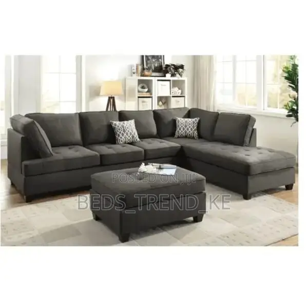 Extra-Soft Cushioned 6 Seater L Sofa