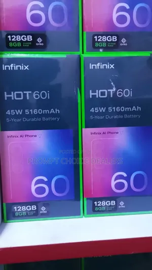 New Infinix Hot 60i 128 GB Black