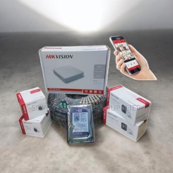 Hikvision 4 Cameras 1080p Hd CCTV Security Kit With Wide Angle Lens