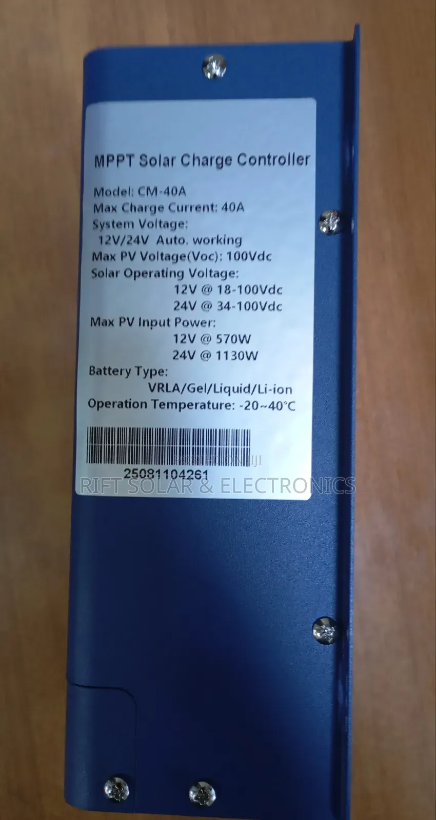 New 40a Snadi MPPT Solar Charger Controller 100 VDC