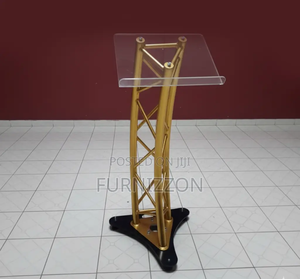 Metallic Podium Stand for Offices and Events