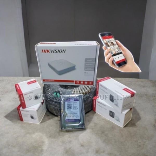 Hikvision 4 Cameras Full Hd 1080p CCTV System With Pir Human Detection - main view