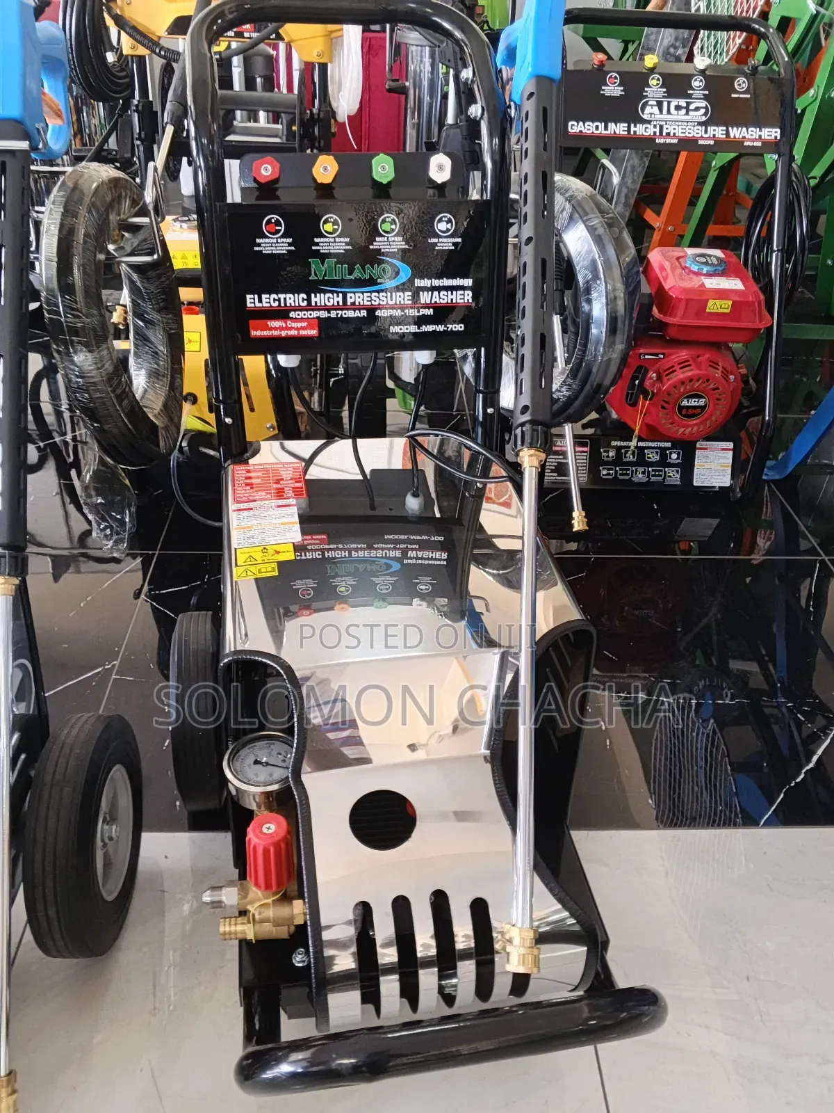 Milano 4000psi Electric High Pressure Washer Single Phase