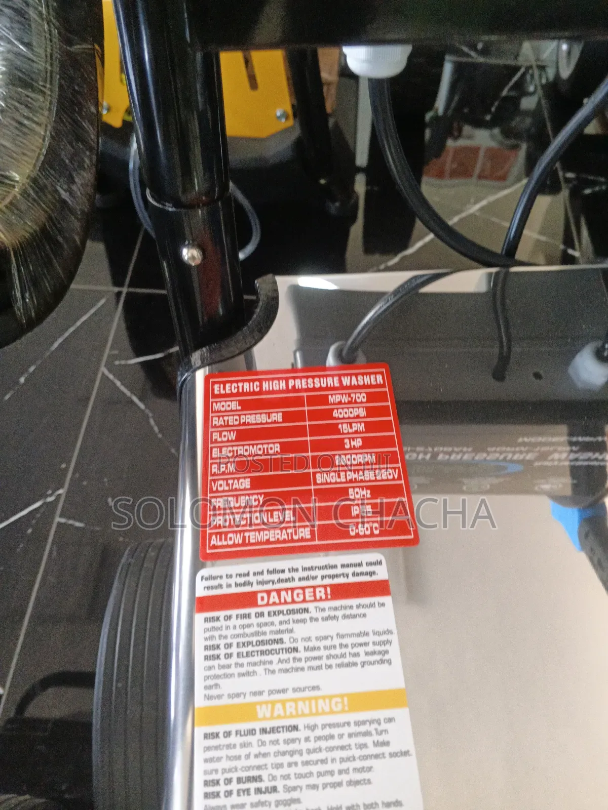 Milano 4000psi Electric High Pressure Washer Single Phase