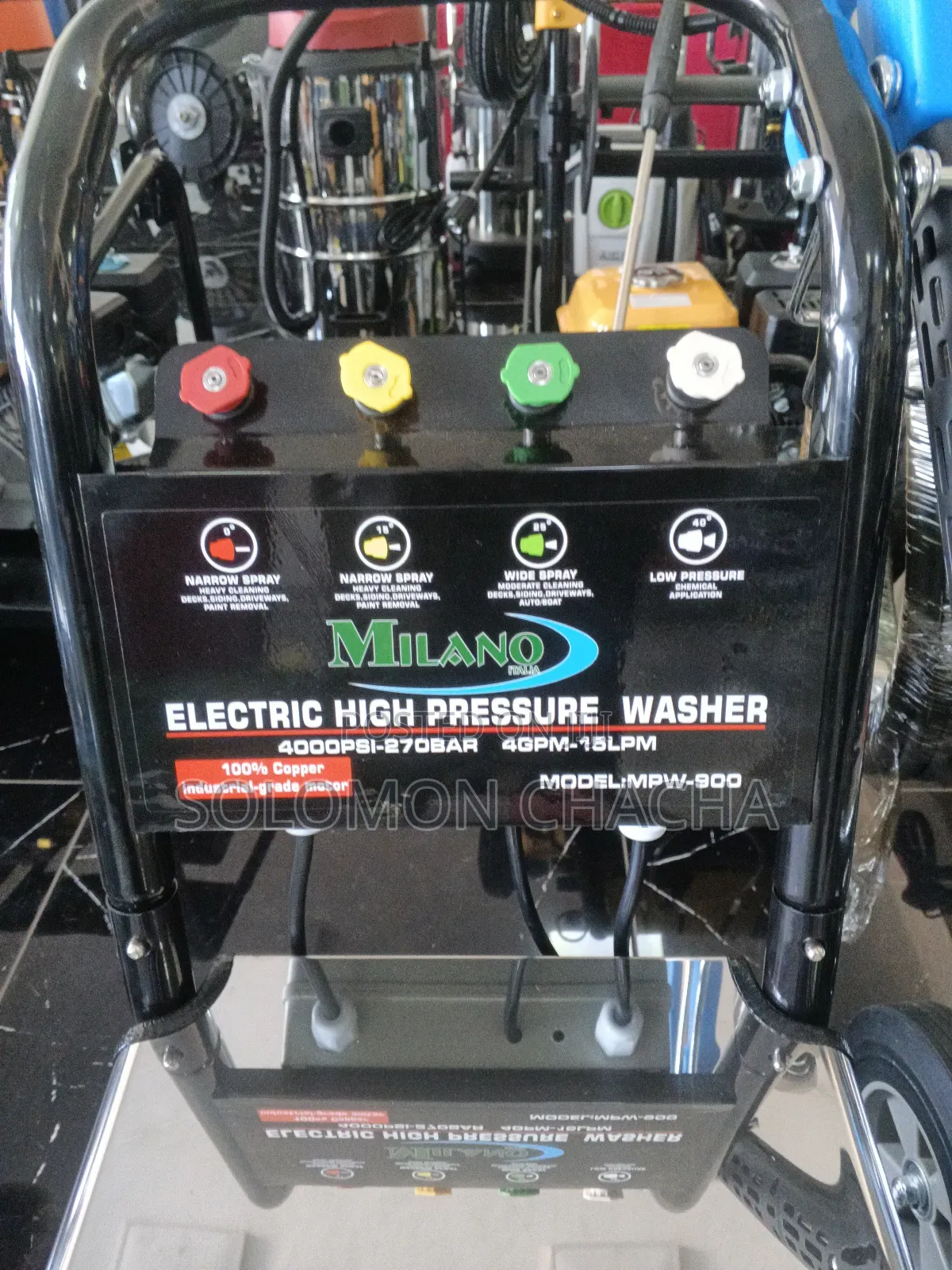 Milano 4000psi Electric High Pressure Washer Single Phase
