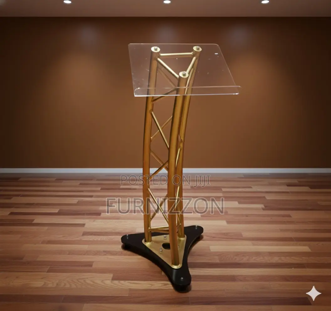 Elegant Metal Podium Stand for Events