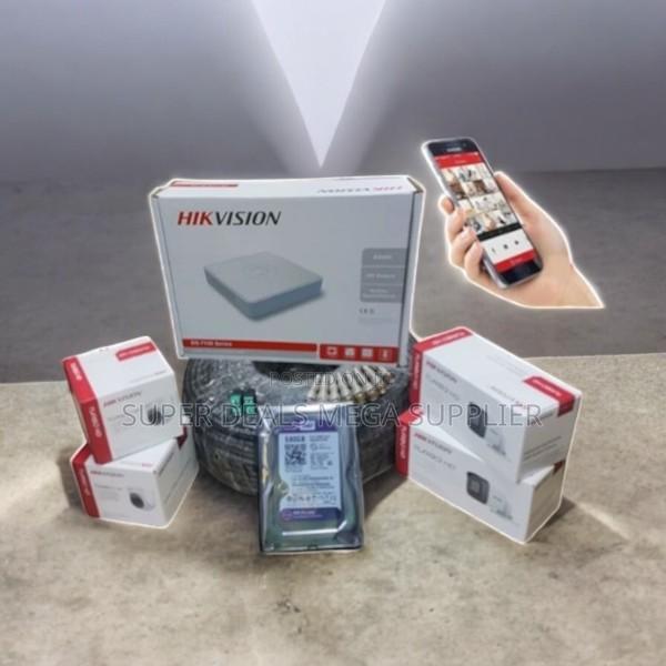 Hikvision 4 Cameras 1080p Hd CCTV Security System With 500gb Hard Disk