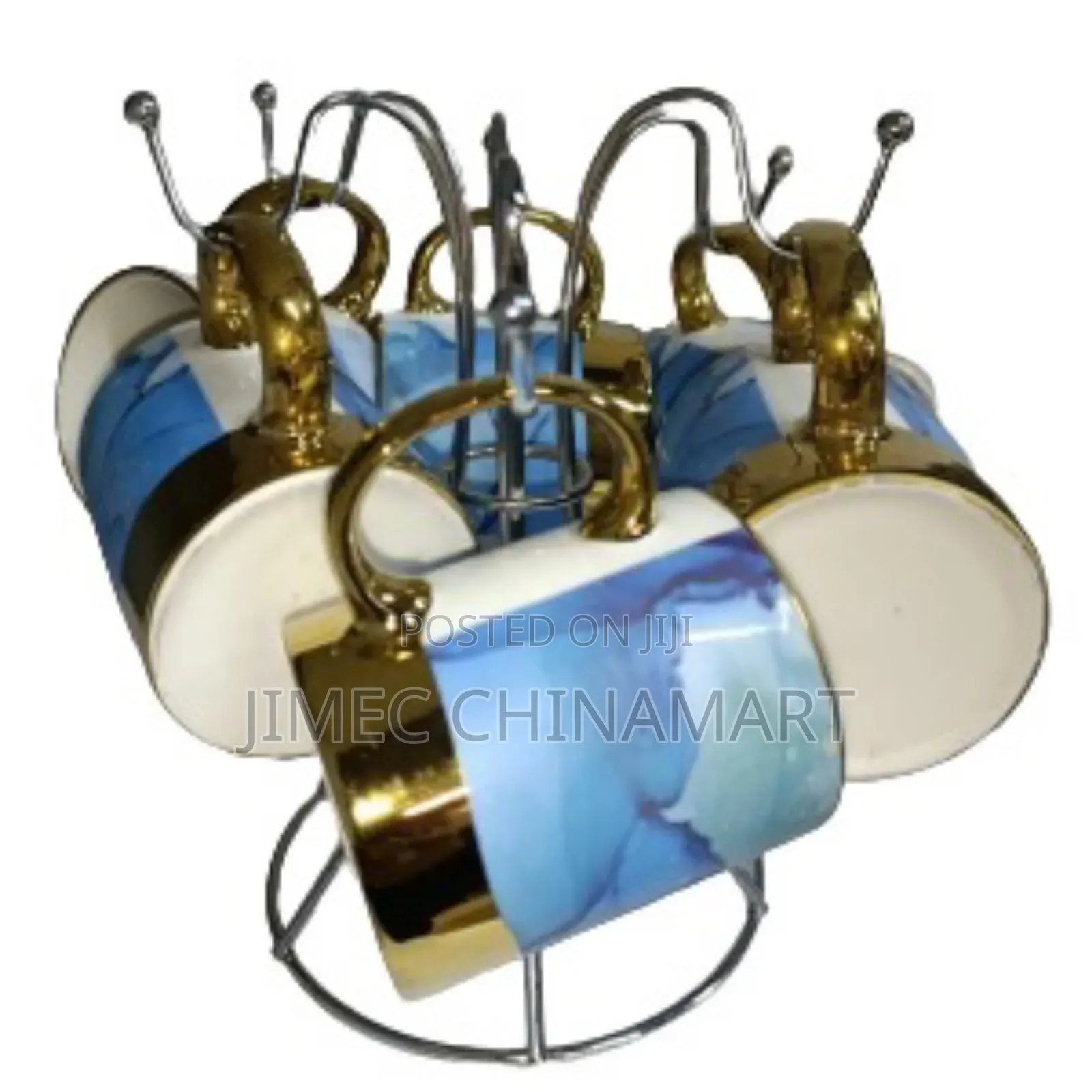 3d Blue Cups 6pcs