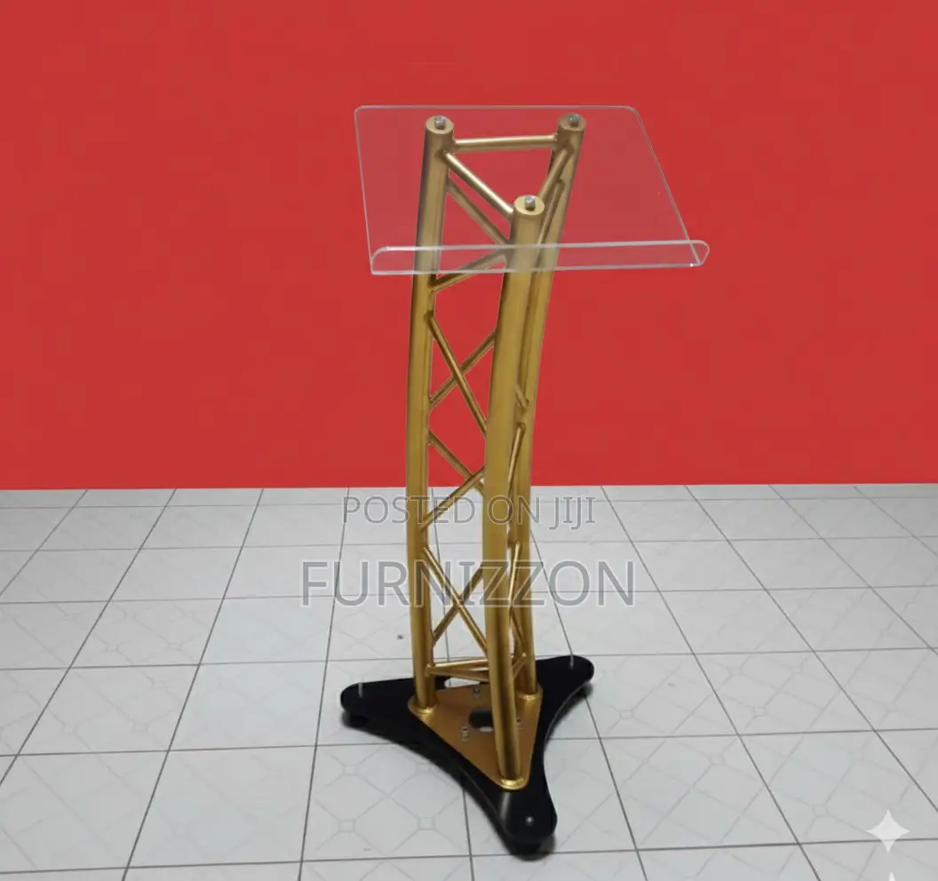 Metallic Podium Stand for Home and Office Use