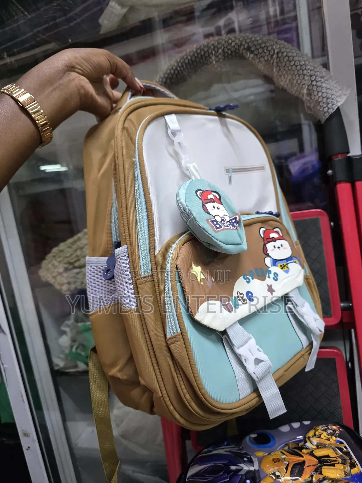 Brown Stylish Kids School Bags,Pp2,Grade 1,2 at 1200