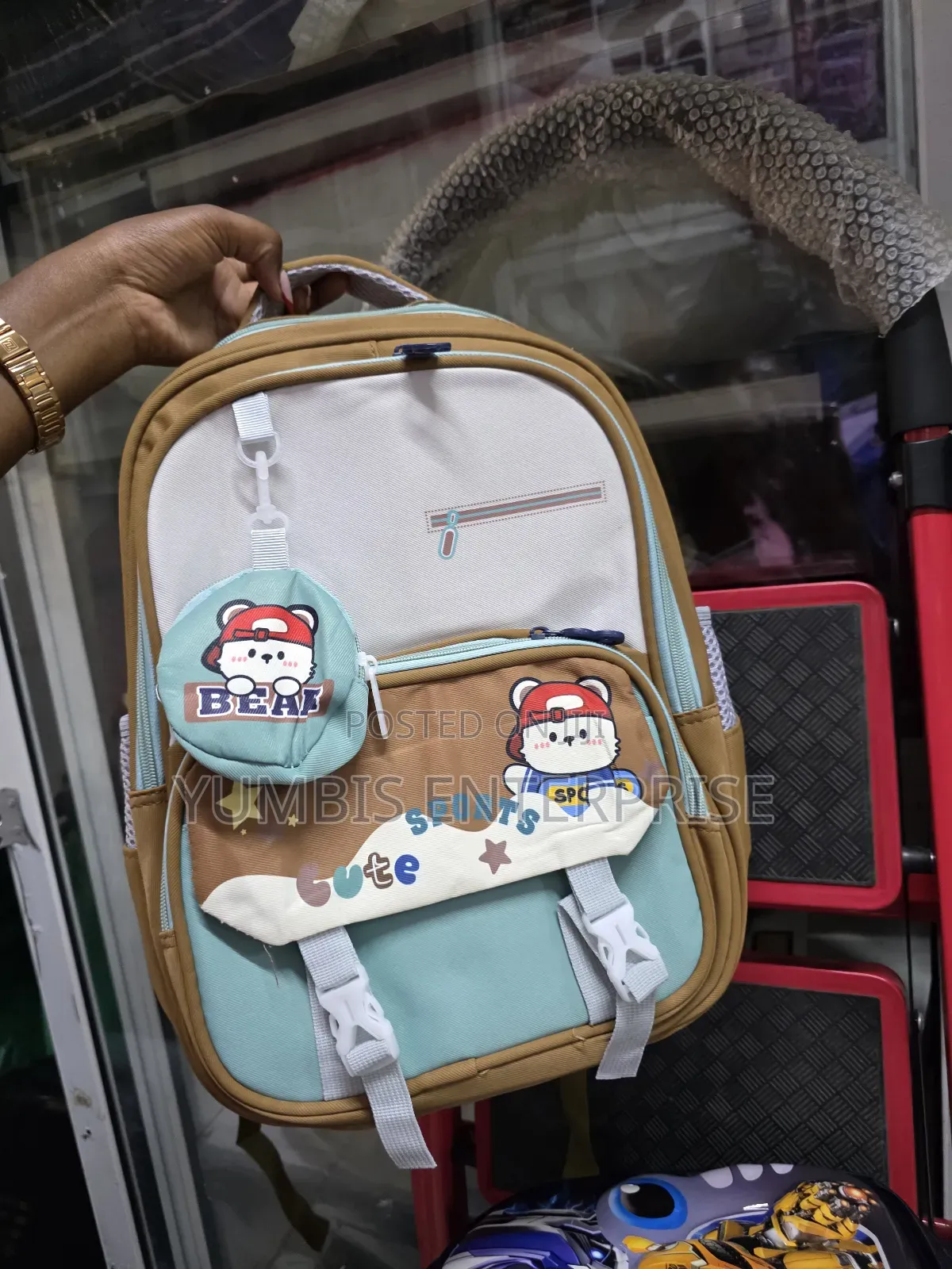 Brown Stylish Kids School Bags,Pp2,Grade 1,2 at 1200