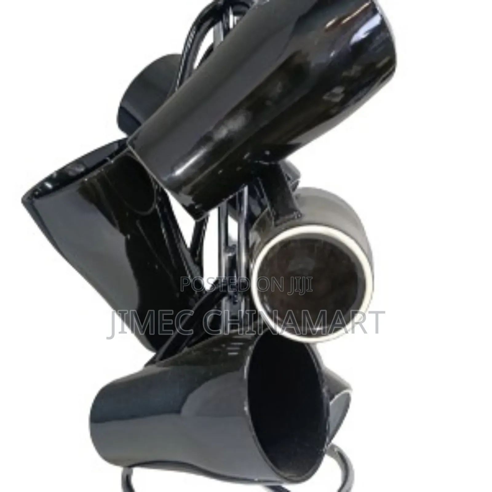 Black Long Ceramic Mugs 6-Piece