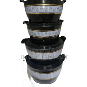 Black 4-Piece Quality Hotpot Set