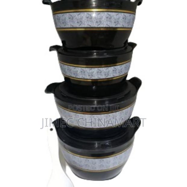 Black 4-Piece Quality Hotpot Set