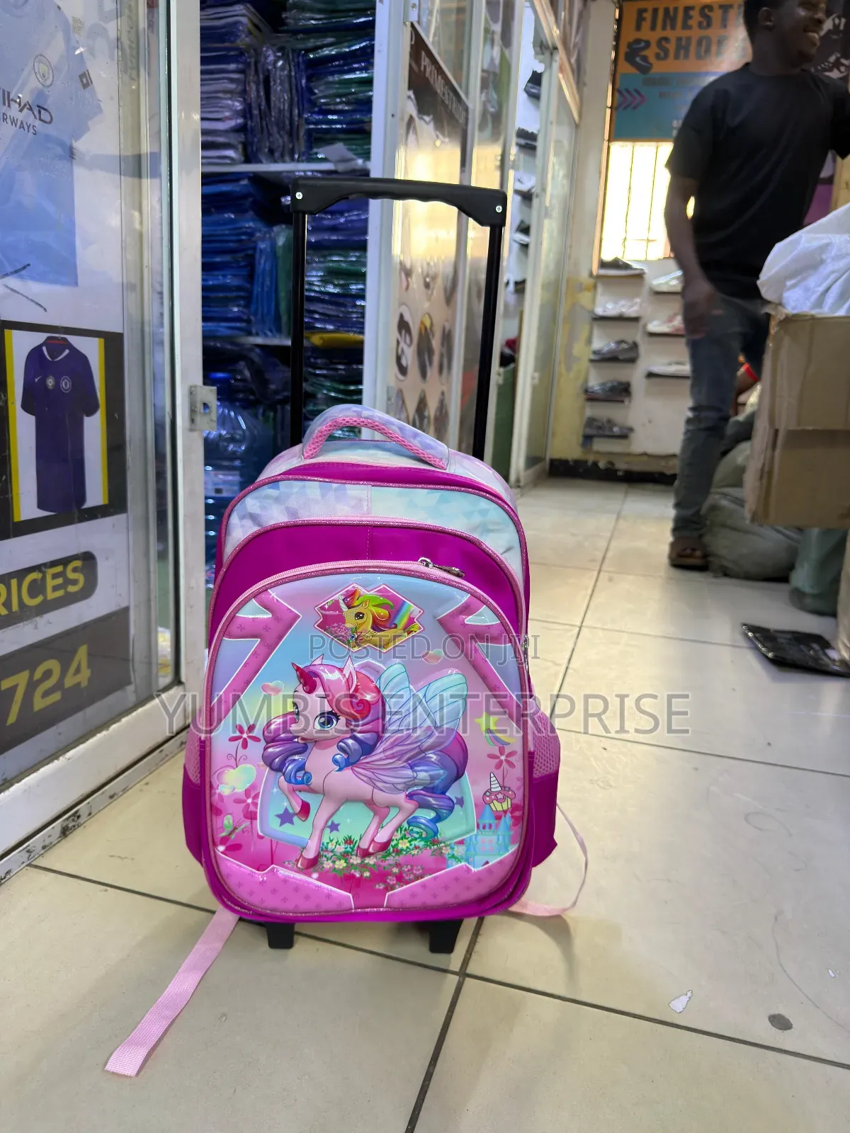 Kids Pink Trolley Cartoon Bags at 2000