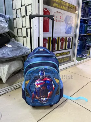 Spider Man Trolley School Bags at 2000 Big Size Attached Trolley