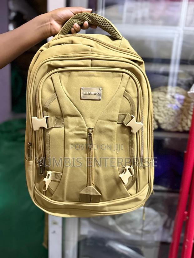 Khaki Brown Backpacks For Junior School At 1200 - main view