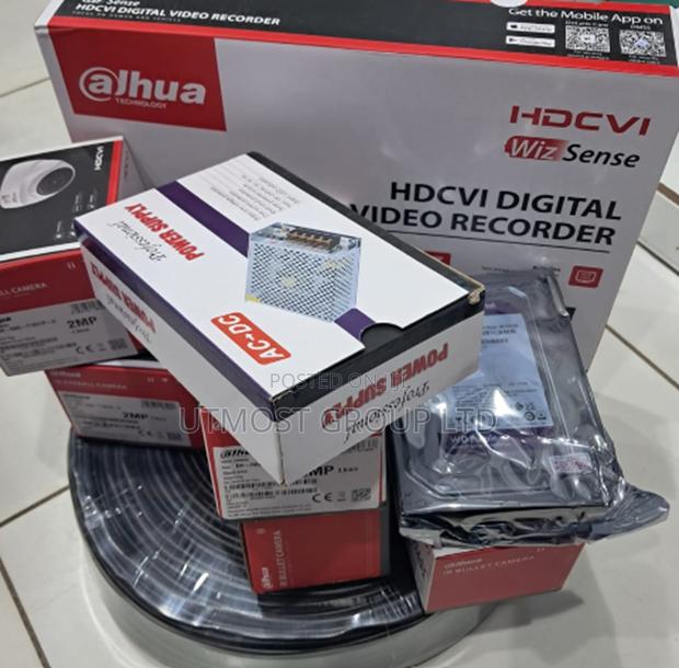 4 Cameras Dahua 4channel CCTV Full Package 2mp Camera - main view