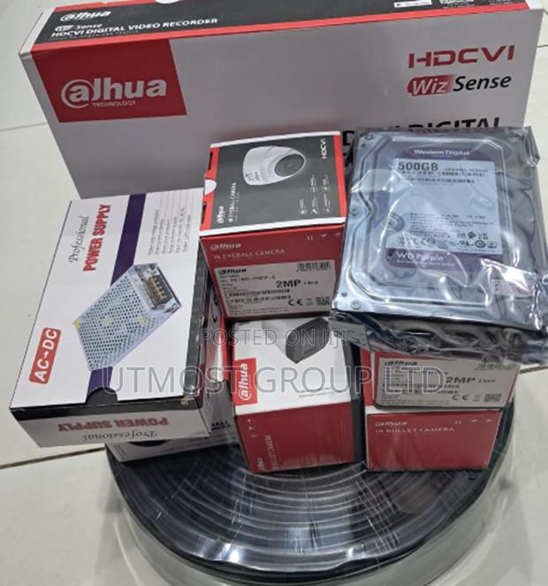 Dahua 2mp 4 Cameras Full Kit 4 Channels - main view