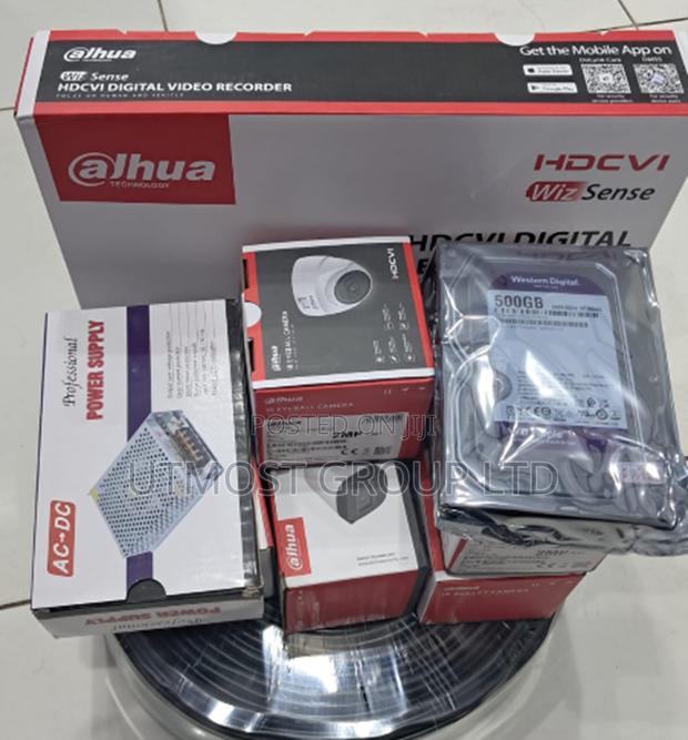 Dahua CCTV Camera 4 Channel Complete Installation Full Kit - main view