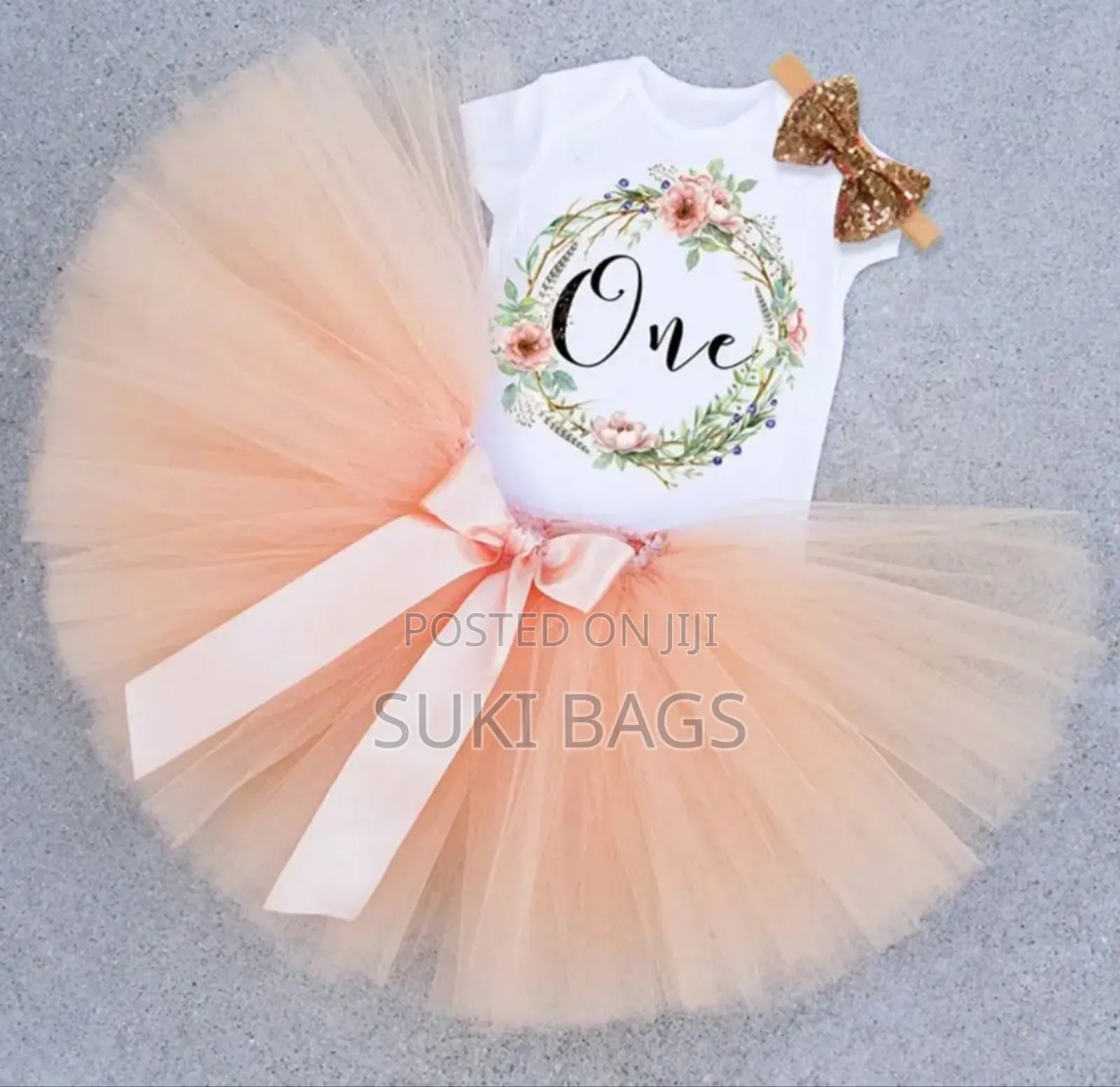 Baby Girl 1st Birthday Party Tutu for Toddlers / Baptism Clothing
