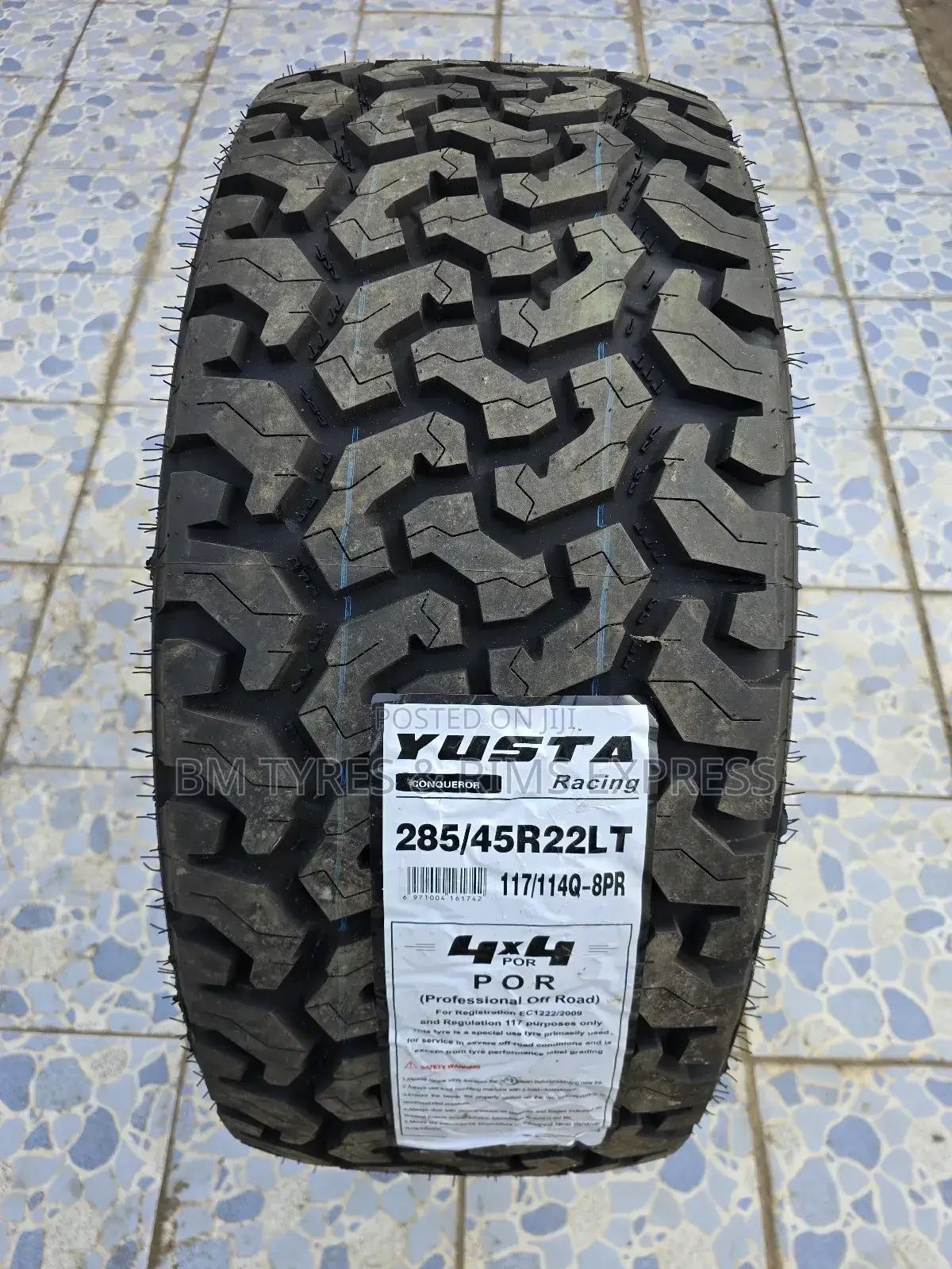 285/45 R22 Yusta Tyres (All Terrein)