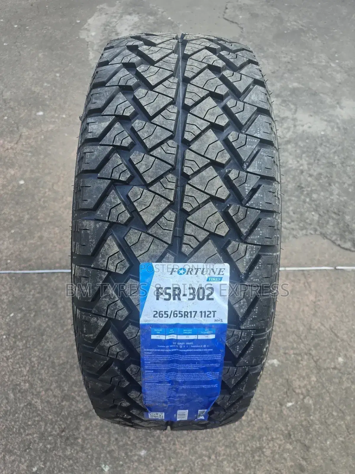 265 /65 R17 Fortune Tyres(All Terrein) FSR 302.