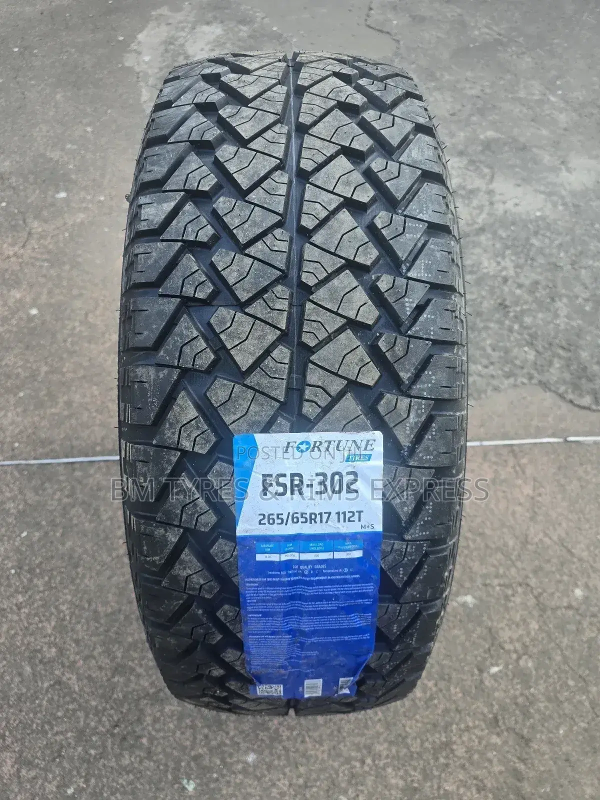 265 /65 R17 Fortune Tyres(All Terrein) FSR 302.