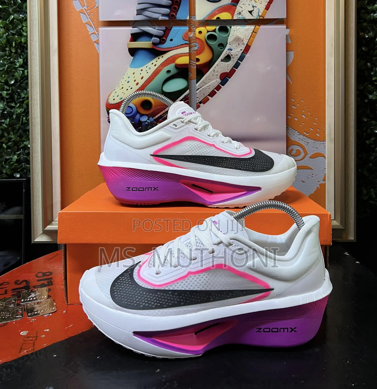 Zoomx Fly 6* “Black”/ Purple/ Orange Sizes:38-45