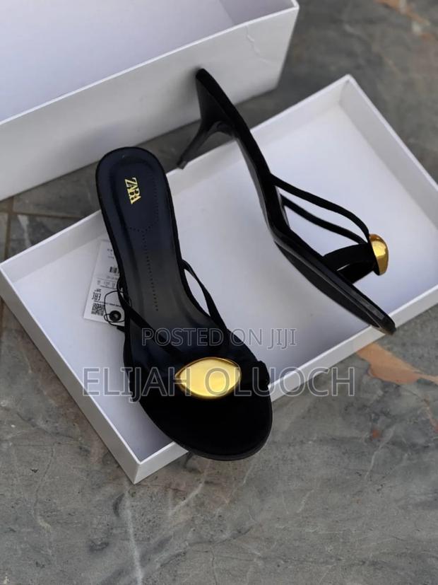 High Quality(Zara) Slip-on Suede Open Heel