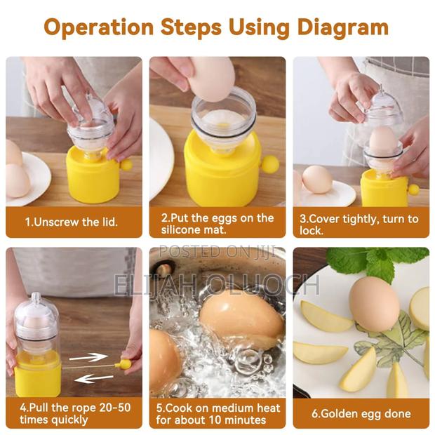 Easy to Operate by Rope Egg Mixer. - thumbnail 2