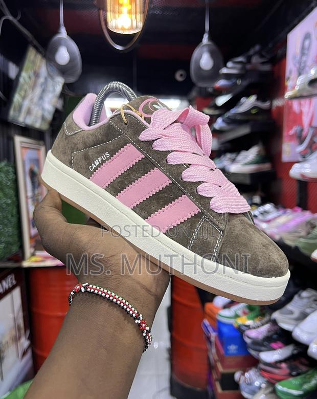 Adidas Suede Brown Pink/ Green / Black / Pink Sizes:36-41 - thumbnail 3