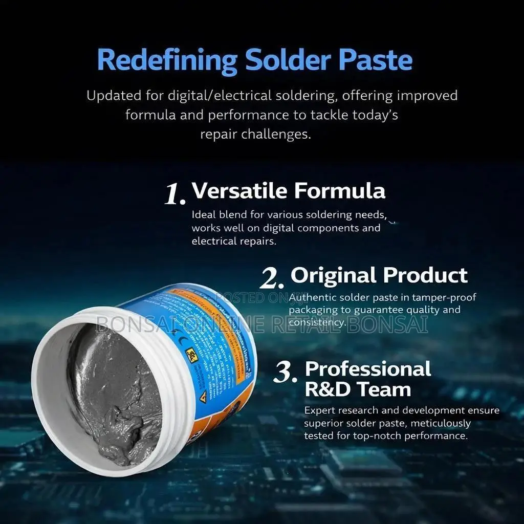 Xg-30 Lead-free Solder Paste 16g 183°C For Pcb Smt Repair