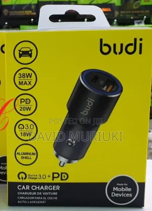 Budi Cc628tqb *36w* Car Charger With Ring Led Indicator