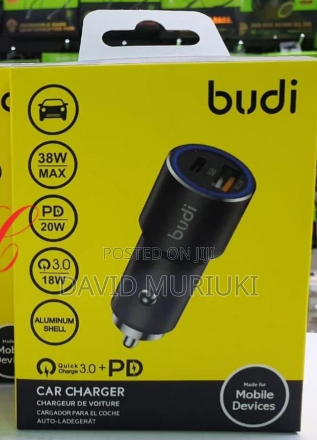 Budi Cc628tqb *36w* Car Charger With Ring Led Indicator