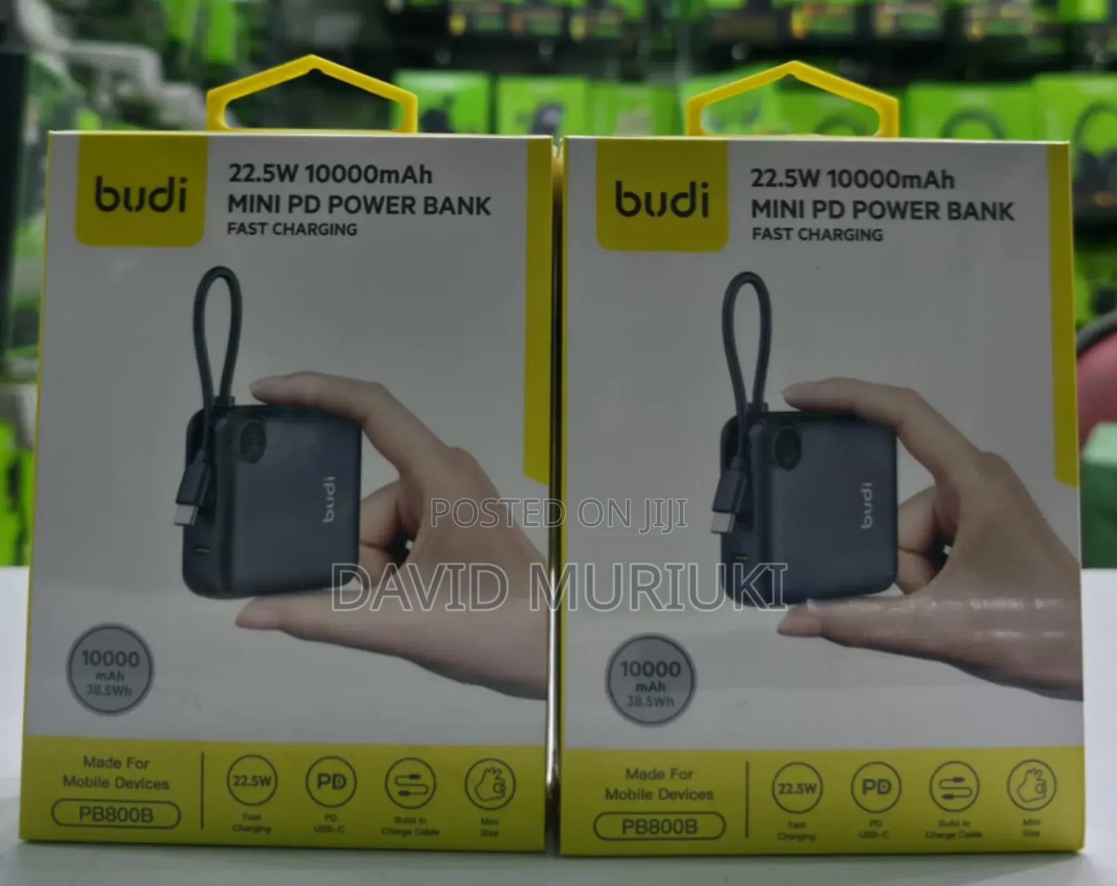 Budi Pb800b 22.W 10,000mah Mini Pd Fast Charging Power Bank