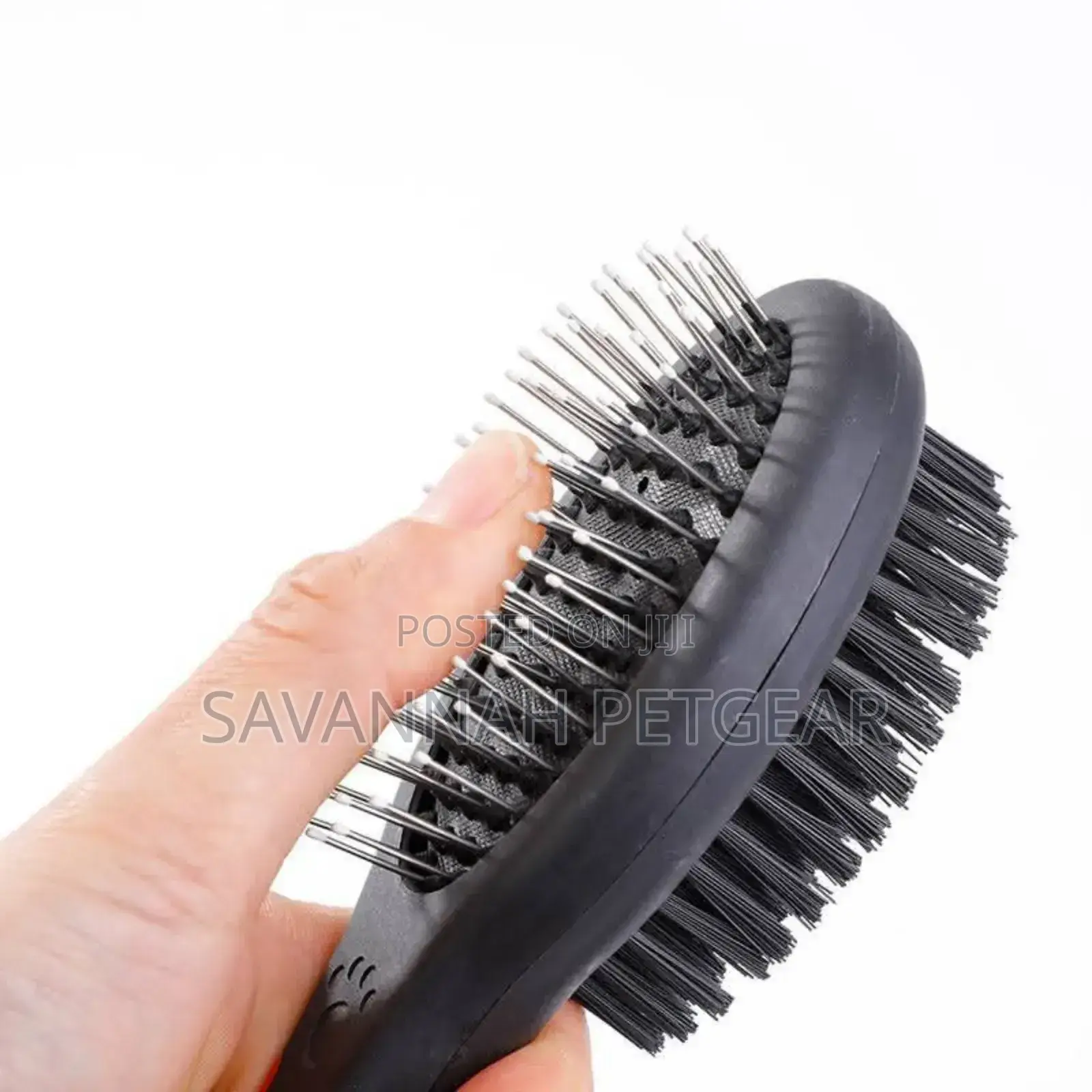 Double Sided Plastic Handle Cat Dog Massage Hair Brush For Grooming